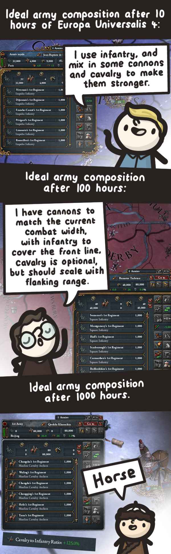 no cannon just horse