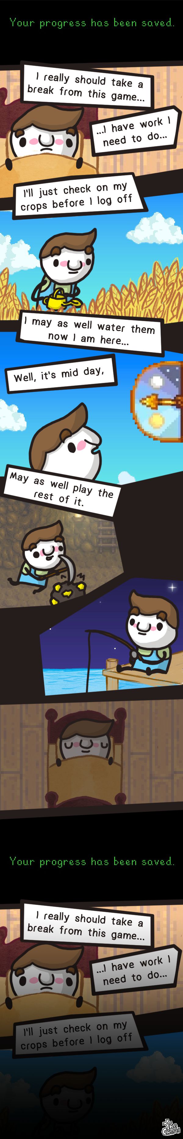 Sorry this comic was a little late, I was playing stardew valley.