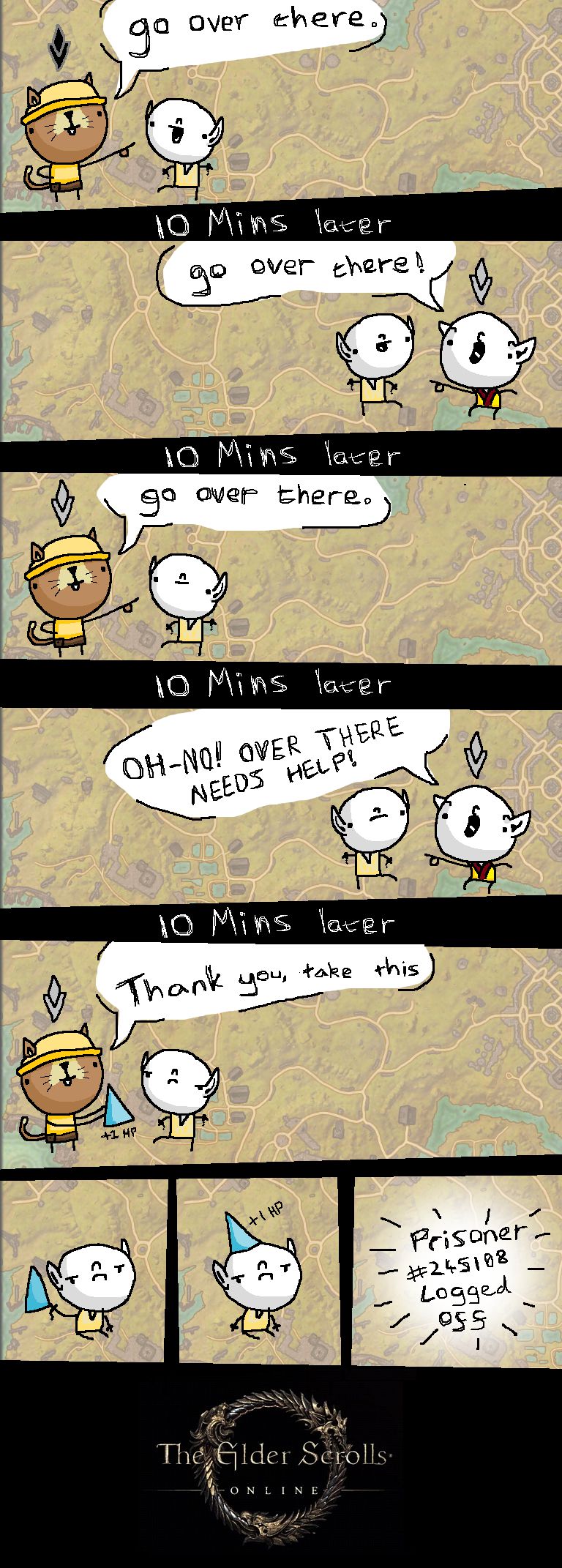 This got be banned from the ESO subreddit.