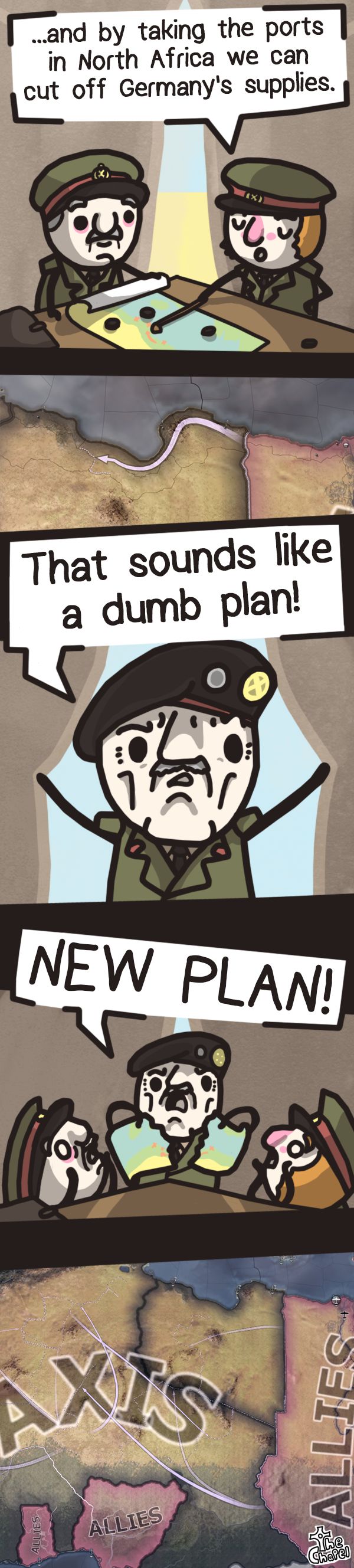 This plan requires the use of the entire army