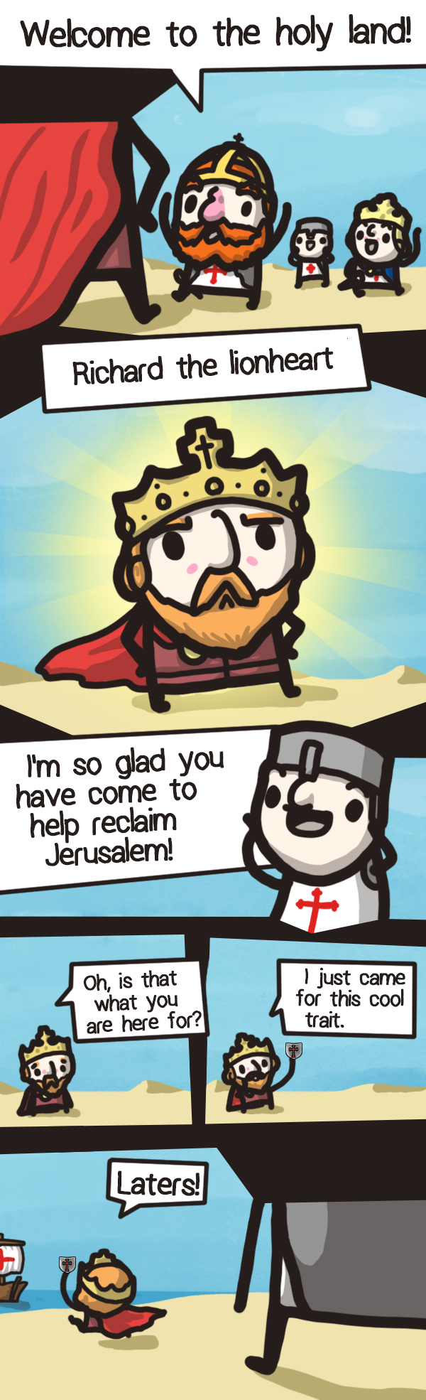 Saladin only turned up for the Mujahid trait anyway